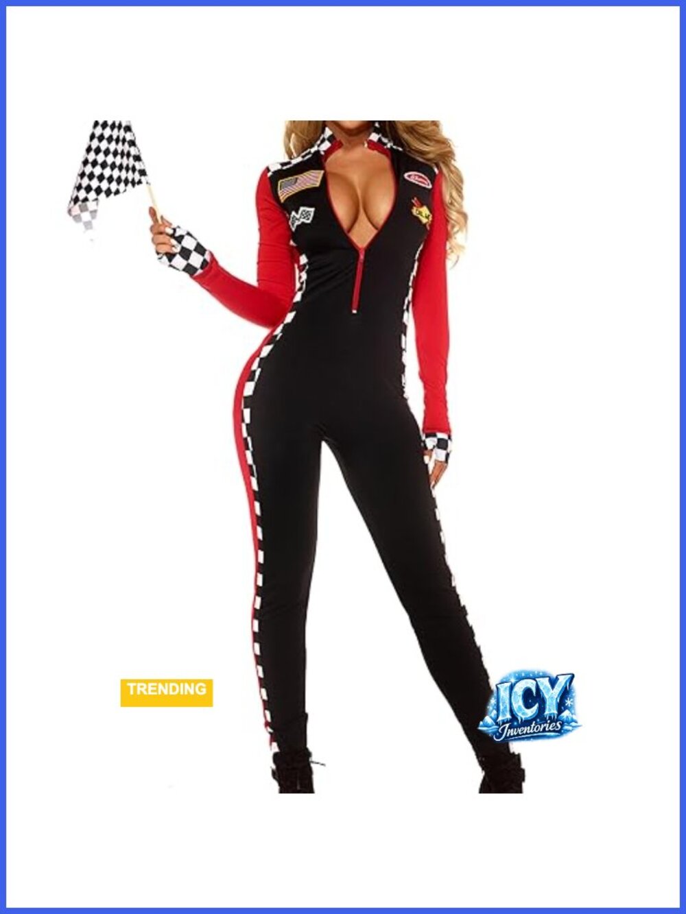 Forplay Women's Sexy Racer Costume - Race Car Driver Costume with Sunglasses